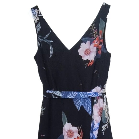 Ted Baker Trinni belted asymmetric midi dress sz S - Picture 7 of 10